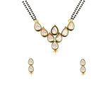 Load image into Gallery viewer, Abhinn Designer Green Drop Shaped Studded CZ Stones Mangalsutra With Earrings For Women
