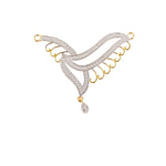 Load image into Gallery viewer, Abhinn Designer Gold Plated Swan Design AD Mangalsutra With Earrings For Women
