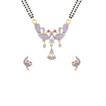 Load image into Gallery viewer, Abhinn Latest Pink Peacock Design Mangal sutra With Earrings For Women
