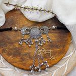 Load image into Gallery viewer, Abhinn trendy  Silver Oxidised Choker With Ghungroo.
