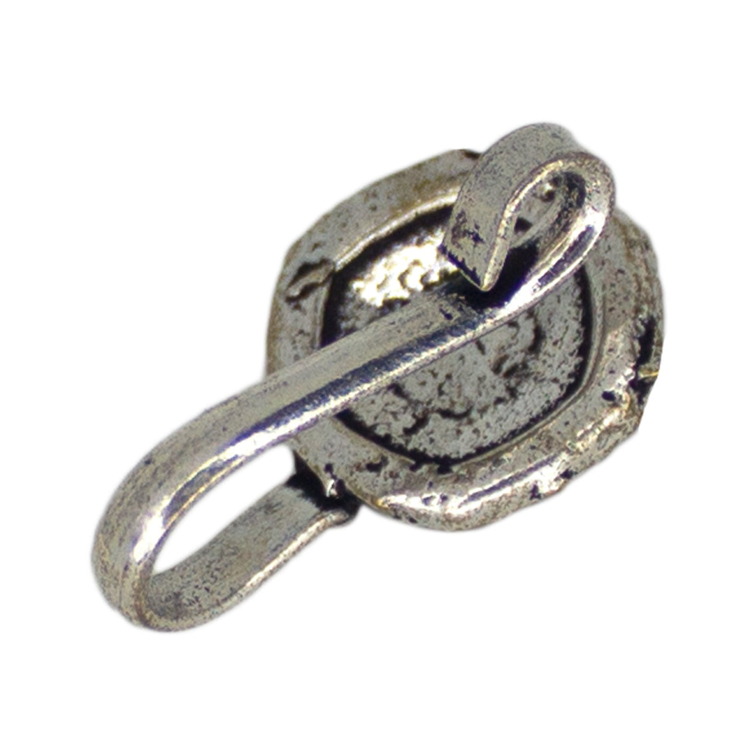 Abhinn Unique Oxidised Dual Tone Floral Design Non-Pierced Nose Pin For Women