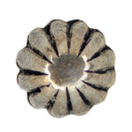 Load image into Gallery viewer, Abhinn Silver Oxidised Floral Design Pierced Nose Pin For Women
