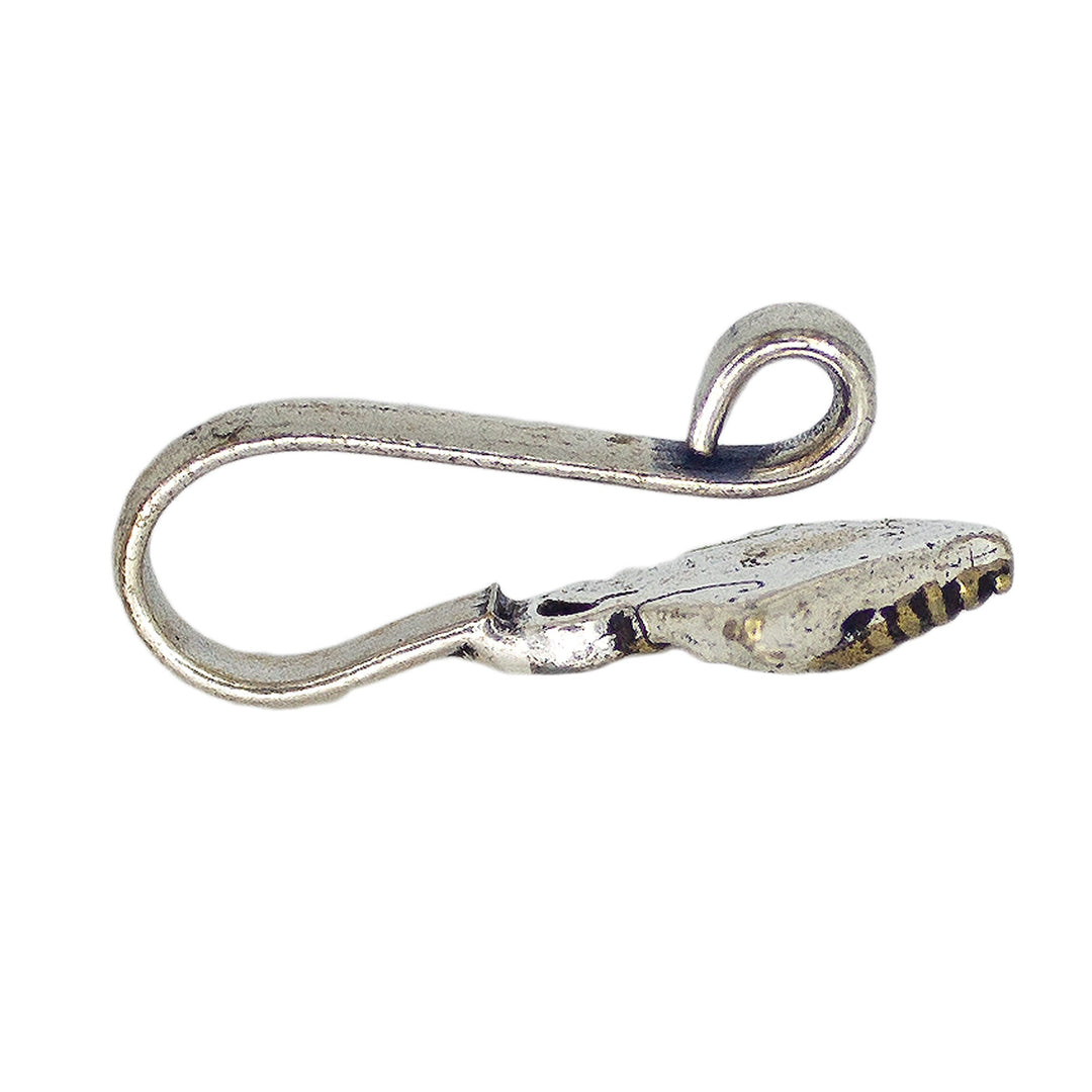 Abhinn Unique Oxidised Dual Tone Lord Ganesha Design Non-Pierced Nose Pin For Women