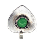 Load image into Gallery viewer, Unique Oxidised Silver Heart Shape Non-Pierced Nose Pin
