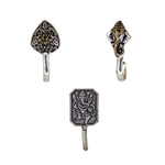 Load image into Gallery viewer, Abhinn Combo of 3 Trendy Dual Tone Oxidised Non-Pierced Nose Pin For Women
