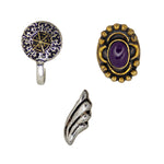 Load image into Gallery viewer, Abhinn Combo of 3 Classic Dual Tone Oxidised Non-Pierced Nose Pin For Women
