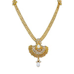 Load image into Gallery viewer, Royal Gold Plated Designer Kundan Stone Rani Har Design Necklace Set
