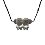 Load image into Gallery viewer, Abhinn Silver Oxidised Temple Design Necklace Set For Women
