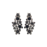 Load image into Gallery viewer, Abhinn Silver Oxidised Black Floral Design Hasli Necklace Set For Women
