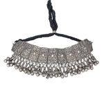 Load image into Gallery viewer, Abhinn Black Polished Floral Design Choker Set For Women
