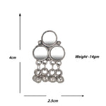 Load image into Gallery viewer, Abhinn Silver Oxidised Unique Geometrical Design With Mirror Work Necklace Set For Women
