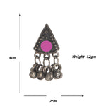 Load image into Gallery viewer, Afghani Silver Oxidised Tribal Multi Color Choker Set
