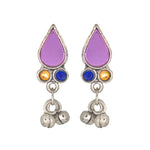 Load image into Gallery viewer, Abhinn Silver Oxidised Tribal Design Multi Colour Necklace Set For Women
