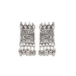 Load image into Gallery viewer, Abhinn Silver Oxidised Swan Floral Design Multi-Layer Necklace Set For Women 
