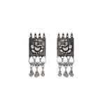 Load image into Gallery viewer, Abhinn Silver Oxidised Ganesha Design Necklace Set With Mirror For Women
