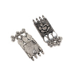 Load image into Gallery viewer, Abhinn Silver Oxidised Ganesha Design Necklace Set With Mirror For Women
