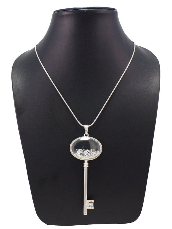 Stylish Statement Key Pendant with Glass crystal stone