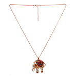 Load image into Gallery viewer, Beautiful Designer White Elephant Pendant with Multicolor Beads
