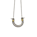 Load image into Gallery viewer, Abhinn Silver Replica Tribal Parrot Design Pendant With CZ Stones For Women
