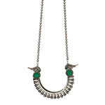 Load image into Gallery viewer, Abhinn Silver Replica Tribal Parrot Design Pendant With CZ Stones For Women
