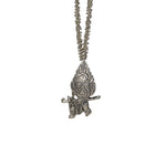 Load image into Gallery viewer, Abhinn Silver Oxidised Ethnic Morpankh Design Pendant For Women
