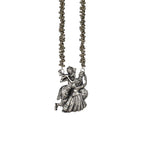 Load image into Gallery viewer, Abhinn Silver Oxidised Ethnic Dancing Radha-Krishna Pendant For Women
