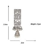 Load image into Gallery viewer, Abhinn Silver Oxidised Temple Design With Hanging Silver Beads Pendant Set For Women
