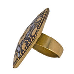Load image into Gallery viewer, Abhinn Handmade Stylish Tibetan Gold Plated Floral Adjustable Rings For Women
