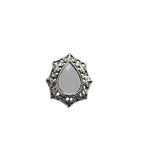 Load image into Gallery viewer, Abhinn Silver Oxidised Unique Tribal Design Ring With Mirror For Women
