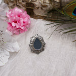 Load image into Gallery viewer, Abhinn Silver Oxidised Unique Tribal Design Ring With Mirror For Women
