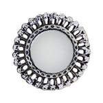 Load image into Gallery viewer, Abhinn Designer Silver Oxidised Temple Design Mirror Ring For Women
