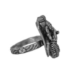 Load image into Gallery viewer, Abhinn Silver Replica Antique Ganesh Design Ring For Women
