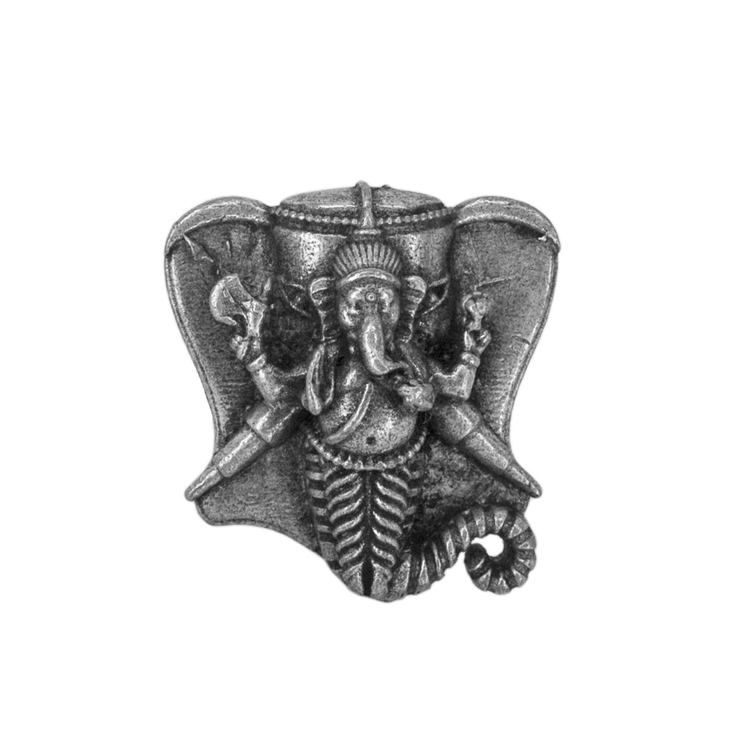 Abhinn Silver Replica Antique Ganesh Design Ring For Women