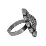Load image into Gallery viewer, Abhinn Silver Replica Antique Floral Design Ring For Women
