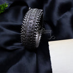 Load image into Gallery viewer, Abhinn Classic Silver Replica Temple Design Bracelet With Studded Silver Beads For Women.
