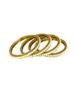Load image into Gallery viewer, Abhinn Beautiful Golden Plated Bangles Set with Spiral Net Design For Women
