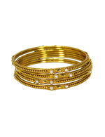 Load image into Gallery viewer, Latest Designer Golden Plated Kundan Stone Bangle Set
